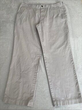 Brooks Brothers Men's 100% Cotton 346 Light Gray Men's Chinos 42x32 EUC